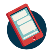 cell phone message icon