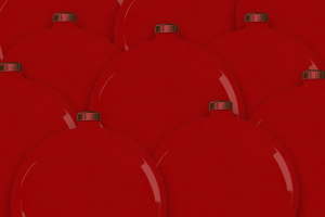 ornaments background red